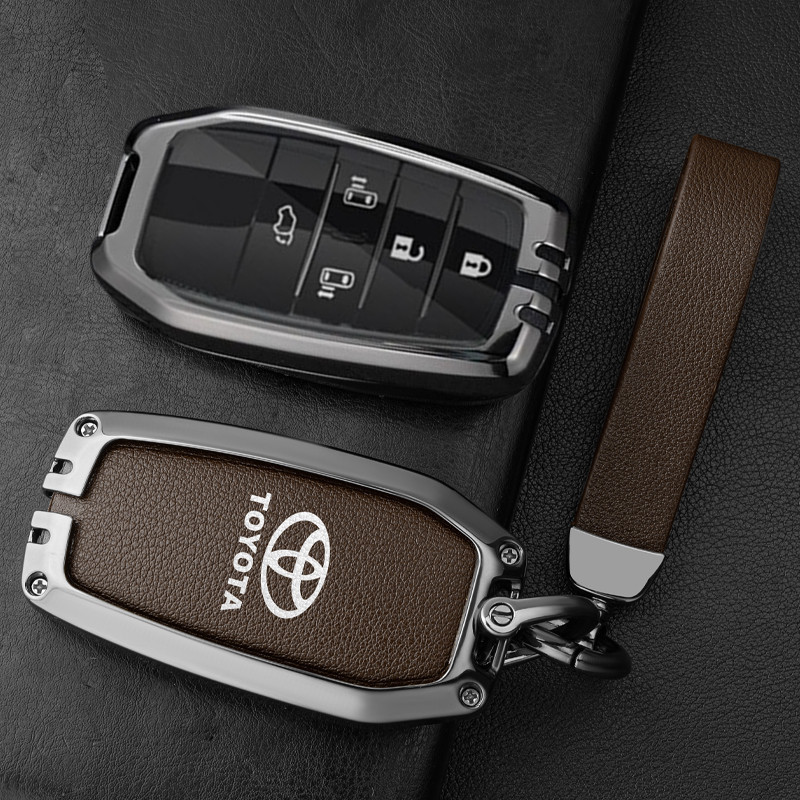 เหมาะสําหรับรถ Toyota bz4x ฝาครอบกุญแจ 2022 4-Key ฟรี pro สี่ล้อไดรฟ์หัวเข็มขัดกระเป๋าโลหะ Key Shell