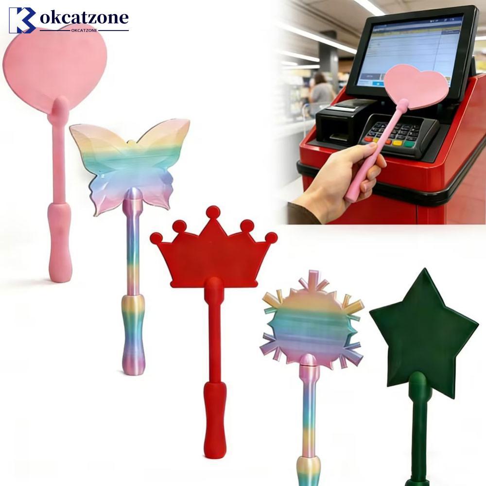 OKCATZONE 3D พิมพ์ Star Light Magic Wand NFC ผู้ถือการชําระเงิน Contactless ผู้ถือบัตร Tap to Pay สํ
