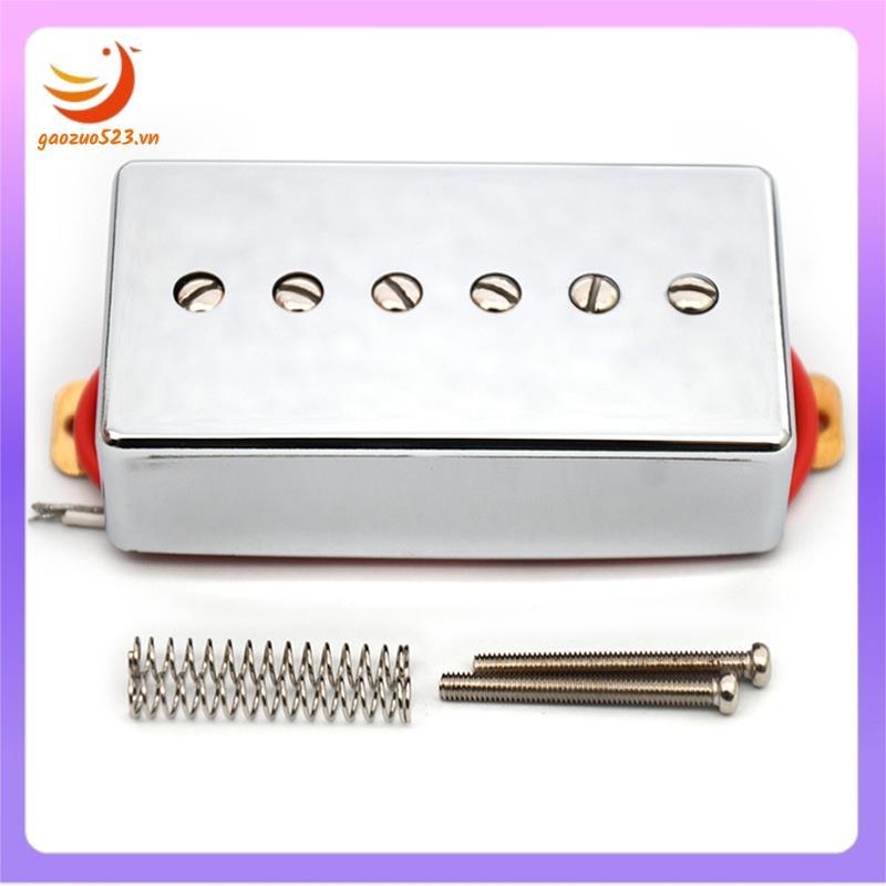 P90 สไตล์กีตาร์ไฟฟ้า Humbucker-Sized Single Coil Pickup พร้อมสกรูปรับได้ 6 ชิ้น, 50 มม.