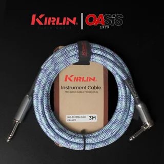 💪แข็งกว่าเดิม 4 เท่า [New 2026] Kirlin IWE-222BM สายแจ็คกีตาร์ และเบส แบบถัก kirlin IWE-222BM เสียง ใส คม ทนทาน