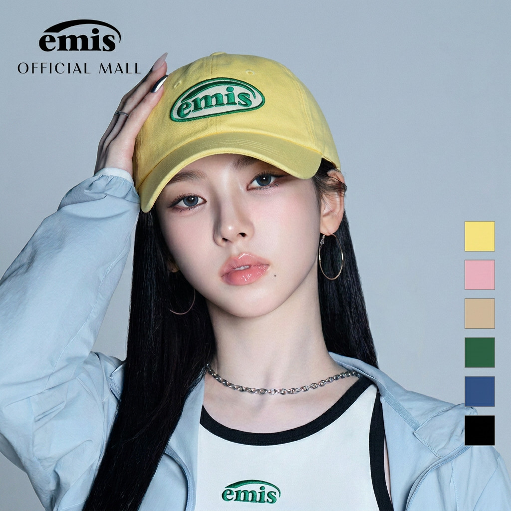 EMIS FOOT PRINT WAPPEN BALL CAP 6 Colors หมวกแก๊ปผู้หญิงสไตล์เกาหลี หมวกเบสบอล ลายอุ้งเท้า แฟชั่น Unisex ปรับขนาดได้