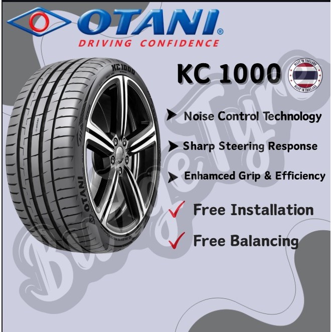 OTANI KC1000 Tyre UHP 185/60R15 195/55R15 195/60R15 225/40ZR19 235/35ZR19 245/50ZR19 255/35ZR19 Taya