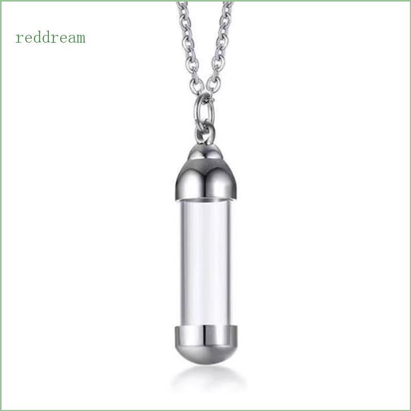 REDD สร้อยคอโกศกระบอกสําหรับขวดแก้วใส Vial ครีม