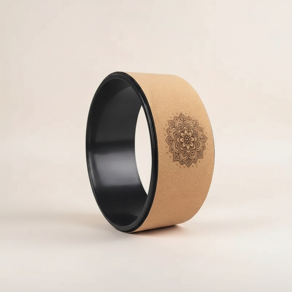 Cork Fitness Wheel Flexibility Fitness Wheel อุปกรณ์ออกกําลังกายพร้อมรูปร่างโค้งมนบรรเทาอาการปวดความ