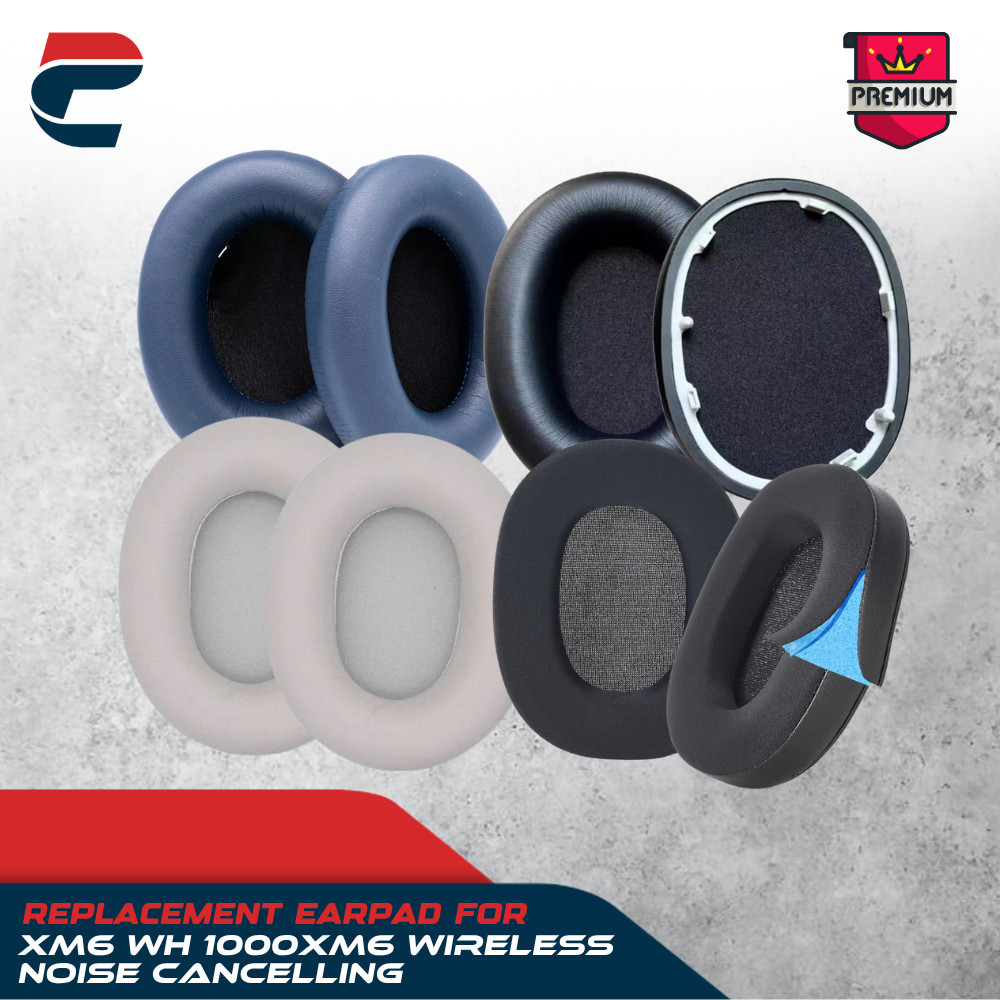 Earpad โฟมแผ่นรองหูฟัง XM6 WH-1000XM6 WH1000XM6 WH 1000XM6 ไร้สายเสียงรบกวน Cancelling โฟม Pad