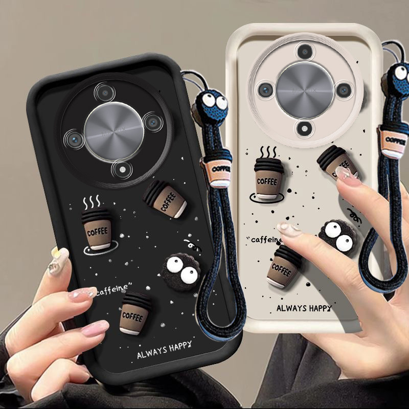 เคส Honor x9a เคส Honor x9b การออกแบบถ้วย 3D เคสโทรศัพท์มือถือซิลิโคน TPU ทนทาน