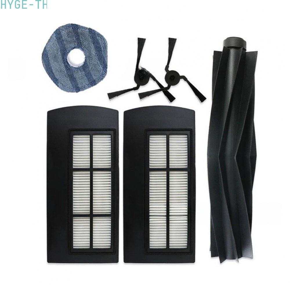 [HYGETH]For Eufy X9 Pro Vacuum Cleaner Parts Kit 1 Roller Brush 4 Side Brushes 2 Filters