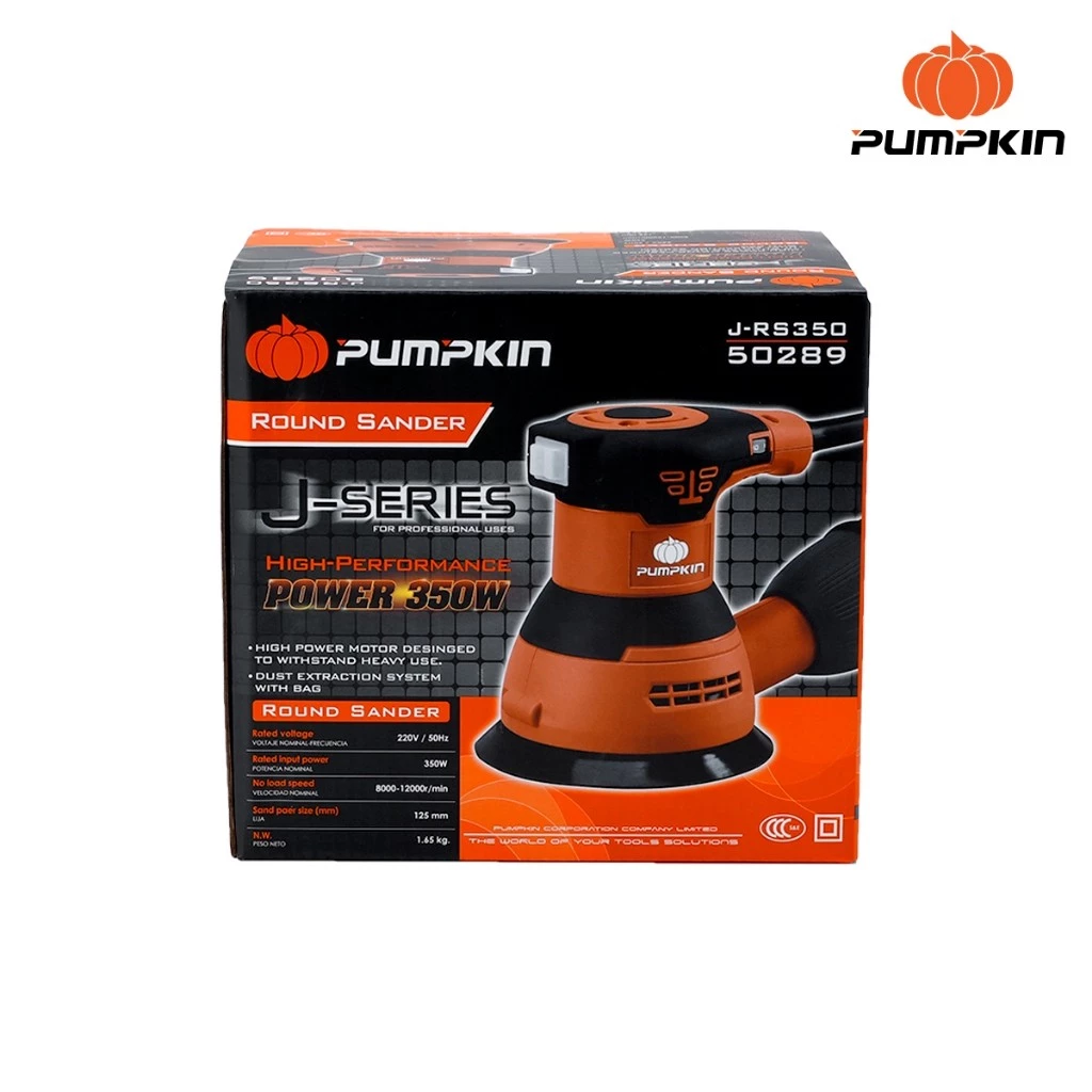 เครื่องขัดกระดาษทรายกลม PUMPKIN 5 นิ้ว รุ่น J-RS350 thumbnail 8