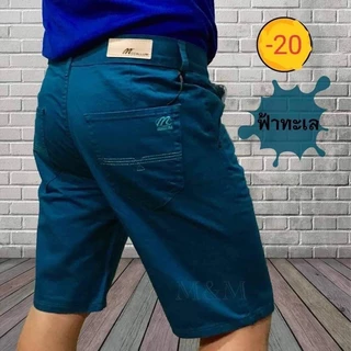กางเกงผู้ชาย ขาสั้นสามส่วน ผ้าcotton100% เอว28-44 ราคาถูก สีไม่ตก กางเกงลำลอง
