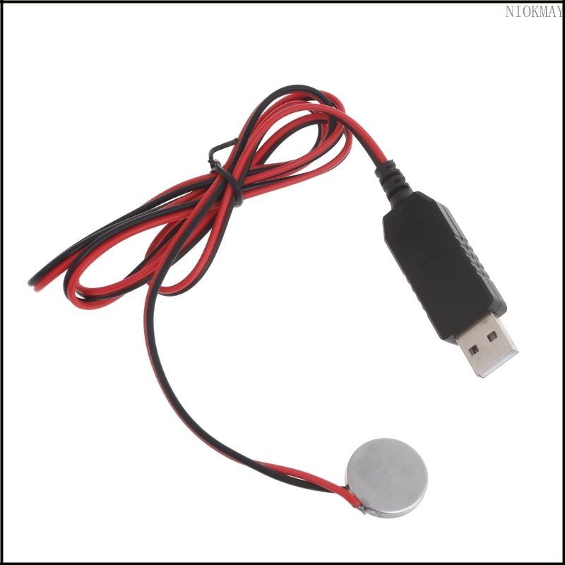 NIOK สายชาร์จ USB เป็น 3V CR2032 แบบพกพา Repalce CR2032 3V