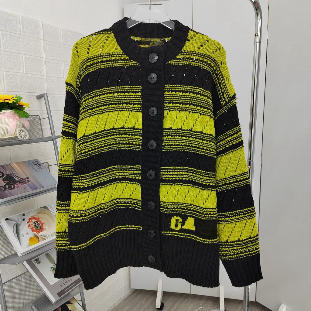 HRA2 Gan ** ฤดูใบไม้ร่วงฤดูหนาวรูปแบบใหม่สไตล์ขี้เกียจเสื้อถักขนสัตว์หลวมรอบคอ Single-Breasted เสื้อ