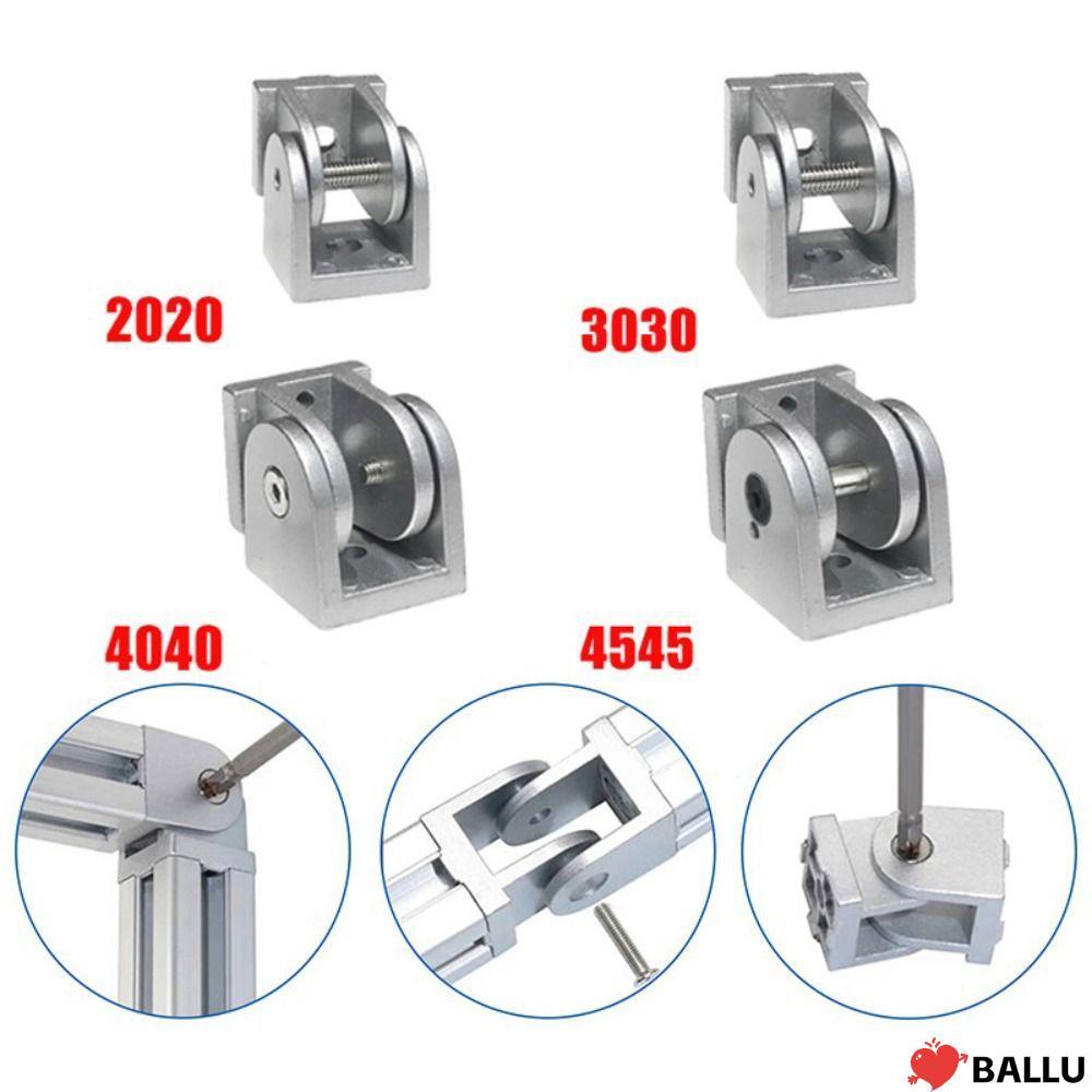 BALLU บานพับเชื่อมต่อ, ยืดหยุ่น Pivot สังกะสีอัลลอยด์ Pivot Joint Connector, Connector ปรับบานพับอลู