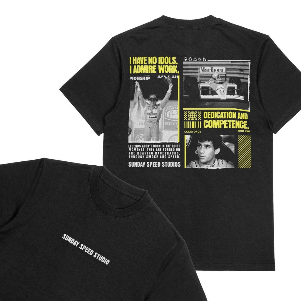 เสื้อยืด Ayrton Senna - เสื้อยืด F1 Legends