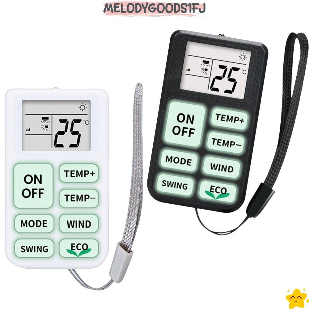 MELODYGOODS1FJ รีโมทคอนโทรลเครื่องปรับอากาศ, รีโมทคอนโทรล A/C ขนาดเล็กใช้งานง่าย, พร้อมปุ่มเรืองแสงแผงควบคุมรีโมทคอนโทรลสากล