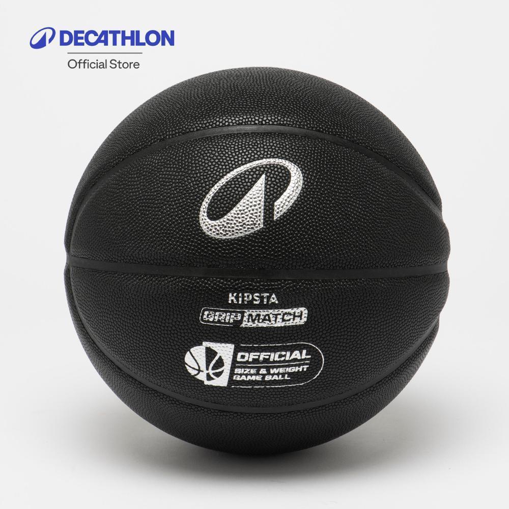 Decathlon Basketball Grip Match Bt500X Size 7 ลูกบาสเกตบอล เบอร์ 7 รุ่น Grip Match - Black/Silver