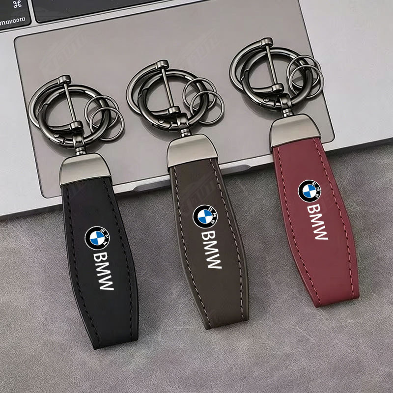 2026 ใหม่ BMW พวงกุญแจหนังพวงกุญแจอุปกรณ์เสริมในรถยนต์ High End ประณีตสําหรับ 1 2 3 4 5 6 7 Series X