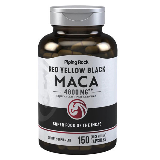 PipingRock, Maca, 00 mg (per serving), 10 Quick Release Capsules