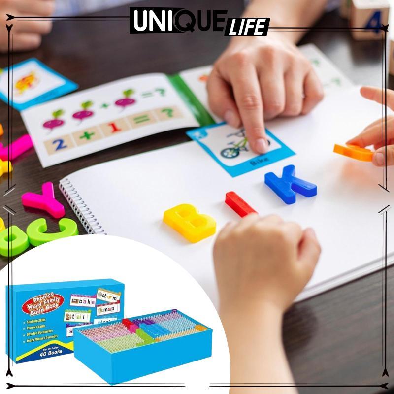 [Shiwaki4] Phonics Flashcards Portable Words Families สําหรับห้องเรียนเด็กเรียนรู้ในช่วงต้น