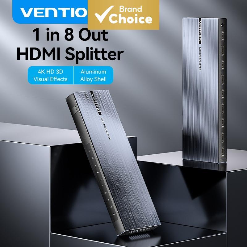 Vention 1x8 HDMI Splitter 4K 60Hz HDMI 2.0 อะแดปเตอร์ Switcher สองทิศทาง