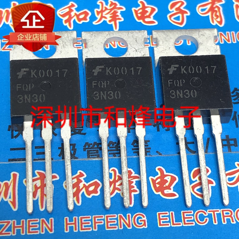 10 ชิ้น FQP3N30 TO-220 3.2A 300V วิทยุไตรโอด