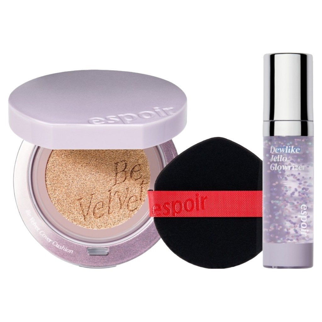 [espoir] Be Velvet Cover Cushion Galaxy Beam Edition 3-in-1 Set (คุชชั่น 13g + เบส 7ml + พัฟ 1 EA)