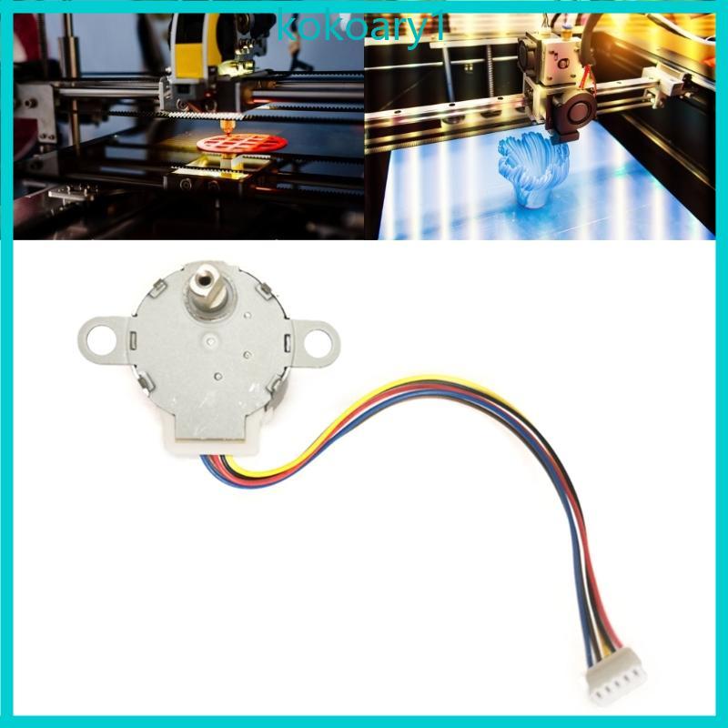 KOKO 5 สาย 5V 12V Stepper มอเตอร์ 24BYJ48-394B Reduction Stepper มอเตอร์ประสิทธิภาพ Stepper มอเตอร์ส