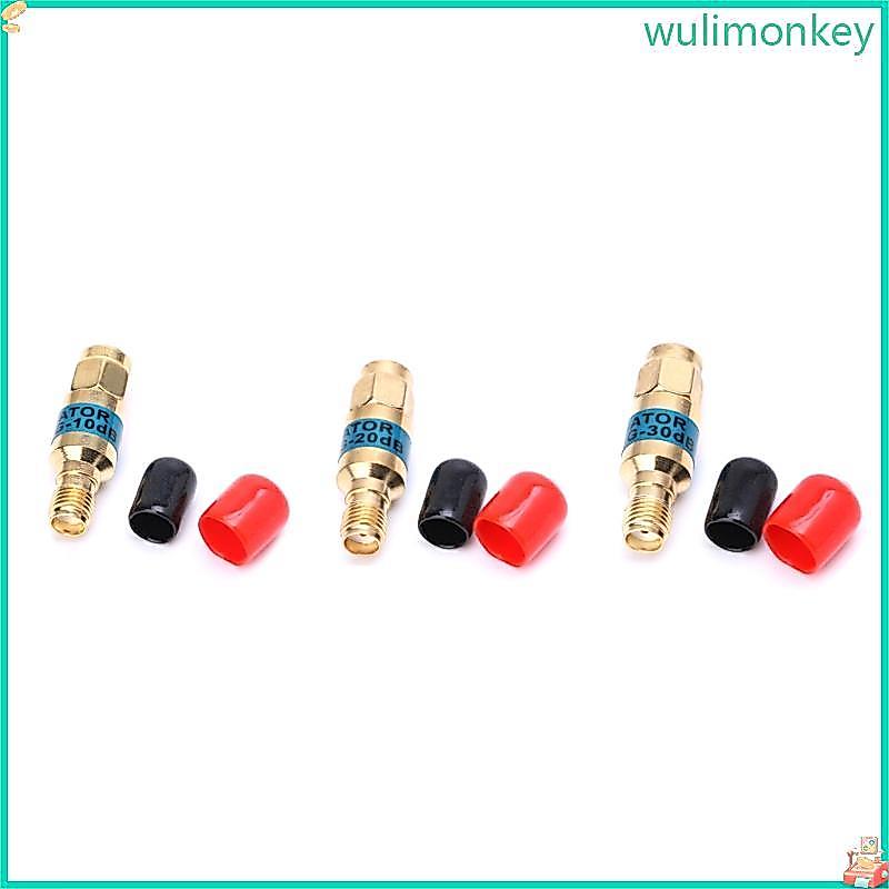 WU Golden Attenuator SMA-JK ชายหญิง RF Coaxial Attenuator 2W 0-6GHz 30db
