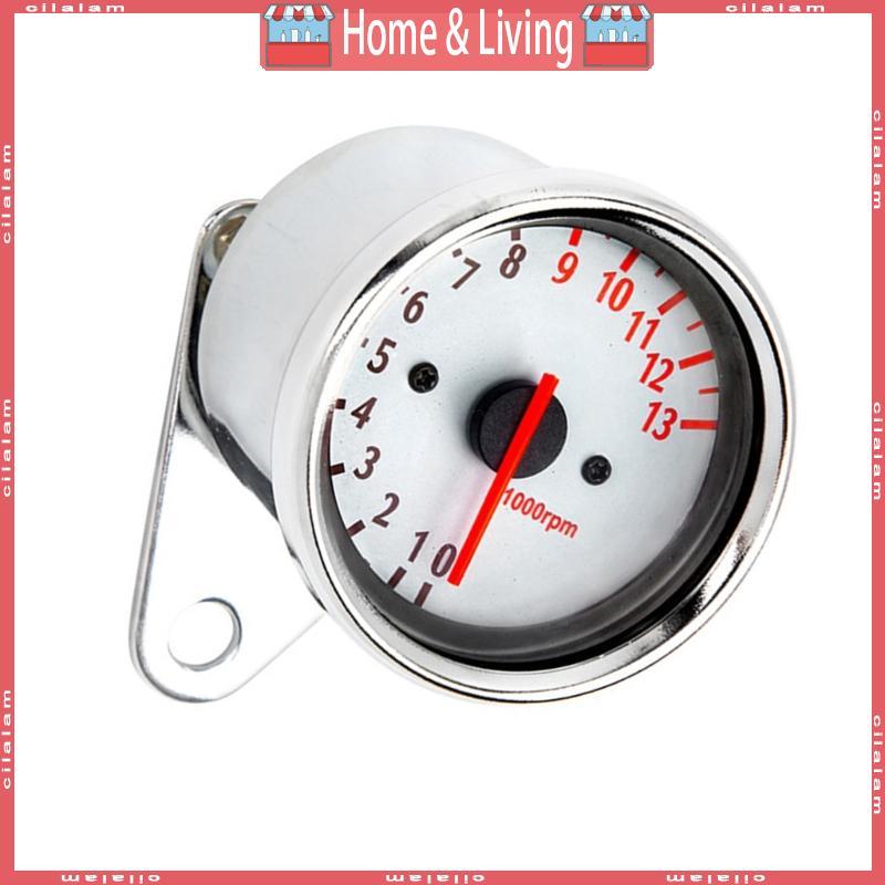 CI Retro Style Stainless Tacho Gauge อุปกรณ์มอเตอร์ไซค์ 13000RPM Counter