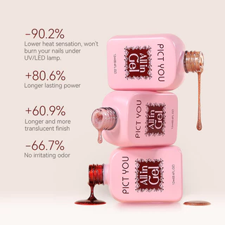 【Local】5 IN 1 แมวตาแม่เหล็กเจล 12ML 1 ขั้นตอนเจลสีแดง Series เล็บแต่งเล็บ Soak Off LED UV เจลเล็บวานิช