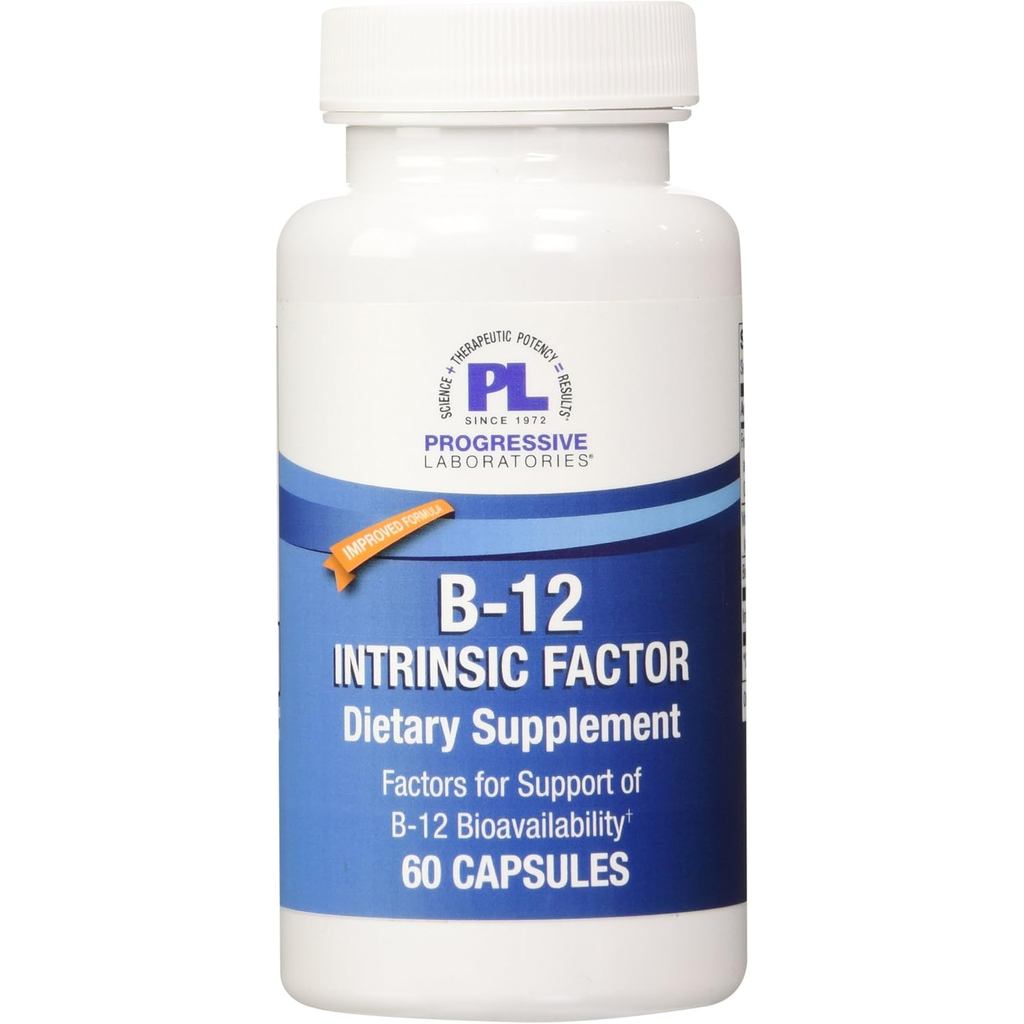 Progressive Labs B-12 Intrinsic Factor อาหารเสริม 60 นับ