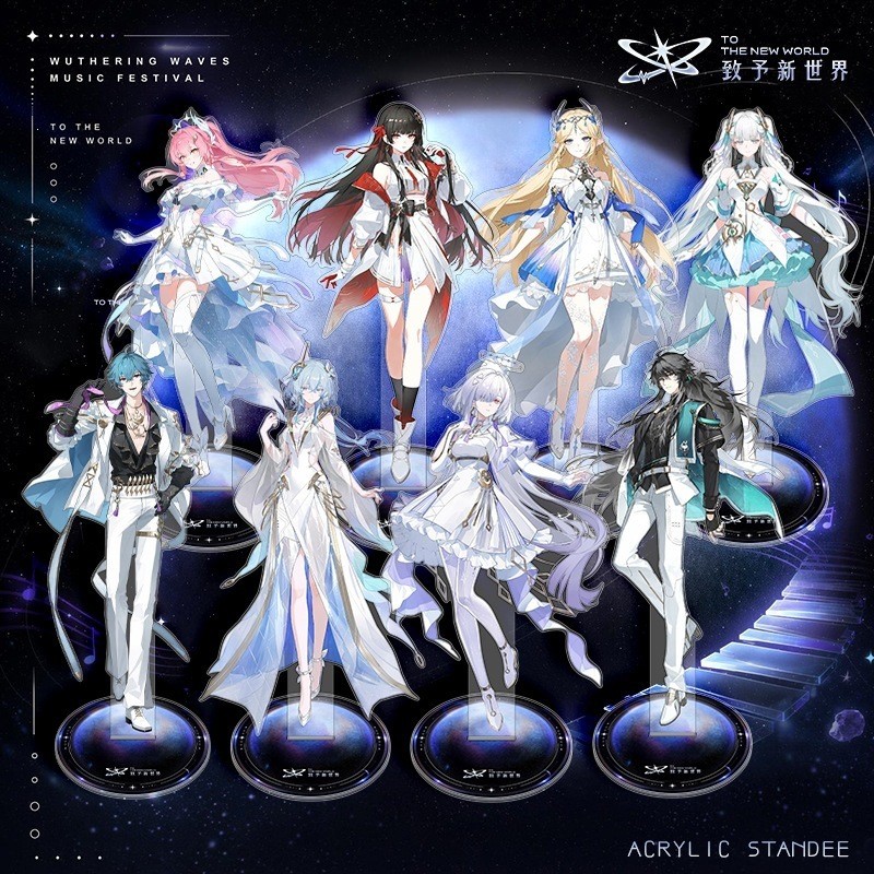 ✨Wuthering Wave✨ ชุดของขวัญอนิเมะ (ไปยังโลกใหม่), Anime Game 5pcs Gift Set Collection Aemeath/Mornye/Cartethyia/Shorekeeper/CHISA/Jinhsi/Brandt/QIUYUAN
