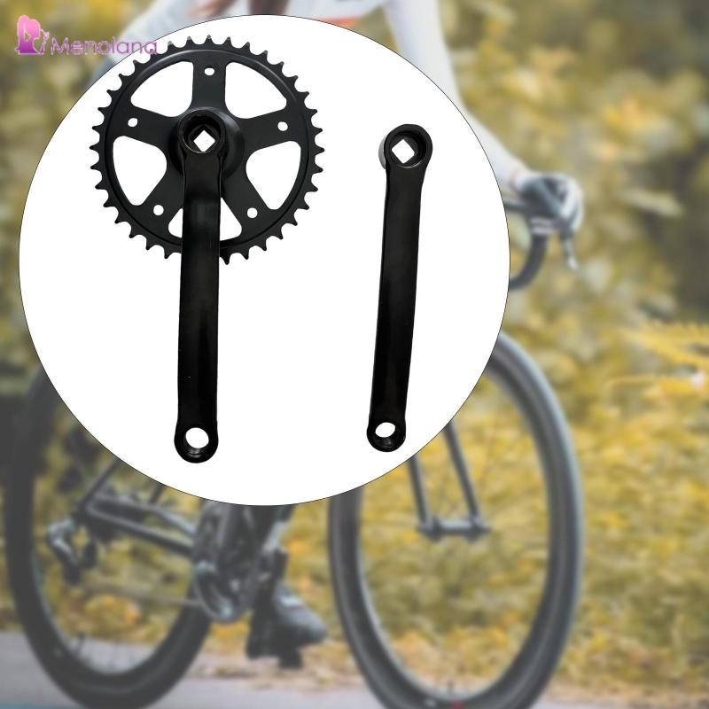 [Menolana] Universal 36T จักรยาน Crankset 170 มม.แขนข้อเหวี่ยงอุปกรณ์เสริมจักรยานเหล็กสีดําสําหรับ F