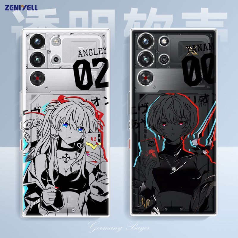 EVA Asuka เหมาะสําหรับเคสโทรศัพท์ RedMagic 10S Pro, RedMagic 10 Pro เคสนิ่มคลุมทั้งหมดโปร่งใสฝาครอบป