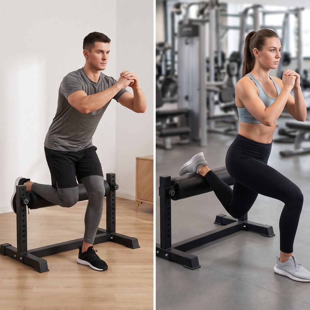 Bulgian Split Squat Rack Heavy-Duty Bulgarian Split Squat Stand Lower-Body Training Machine อุปกรณ์อ