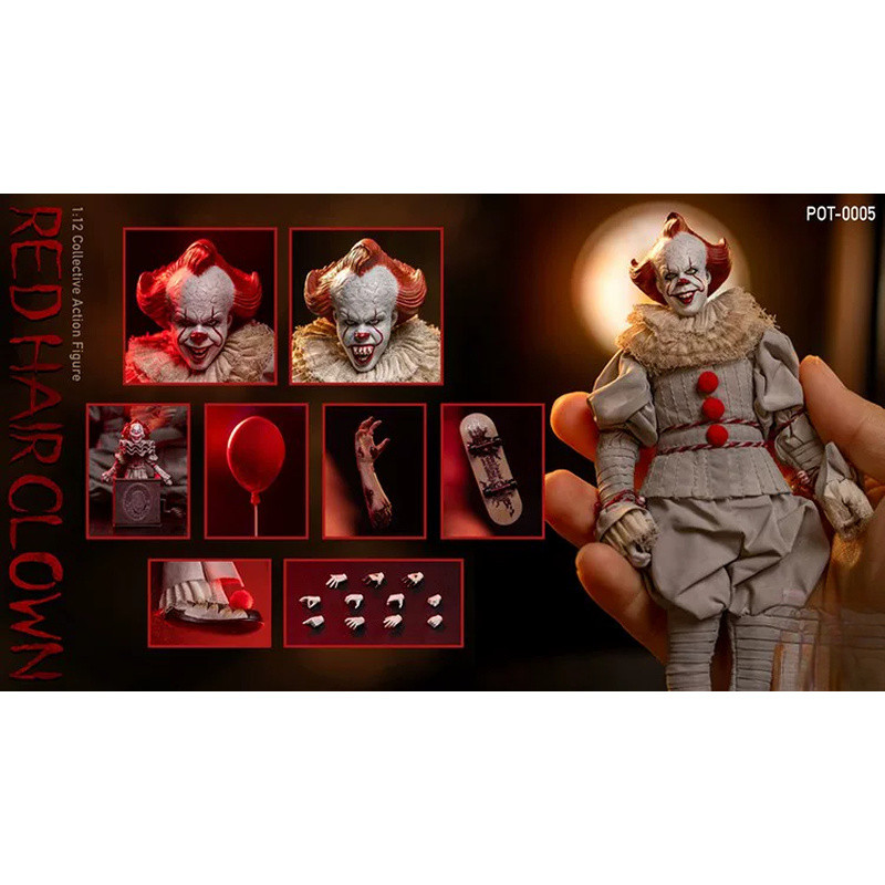 Authentic 6 Inch Community POT-0005 Pennywise Horror 1/12 Movable Figure