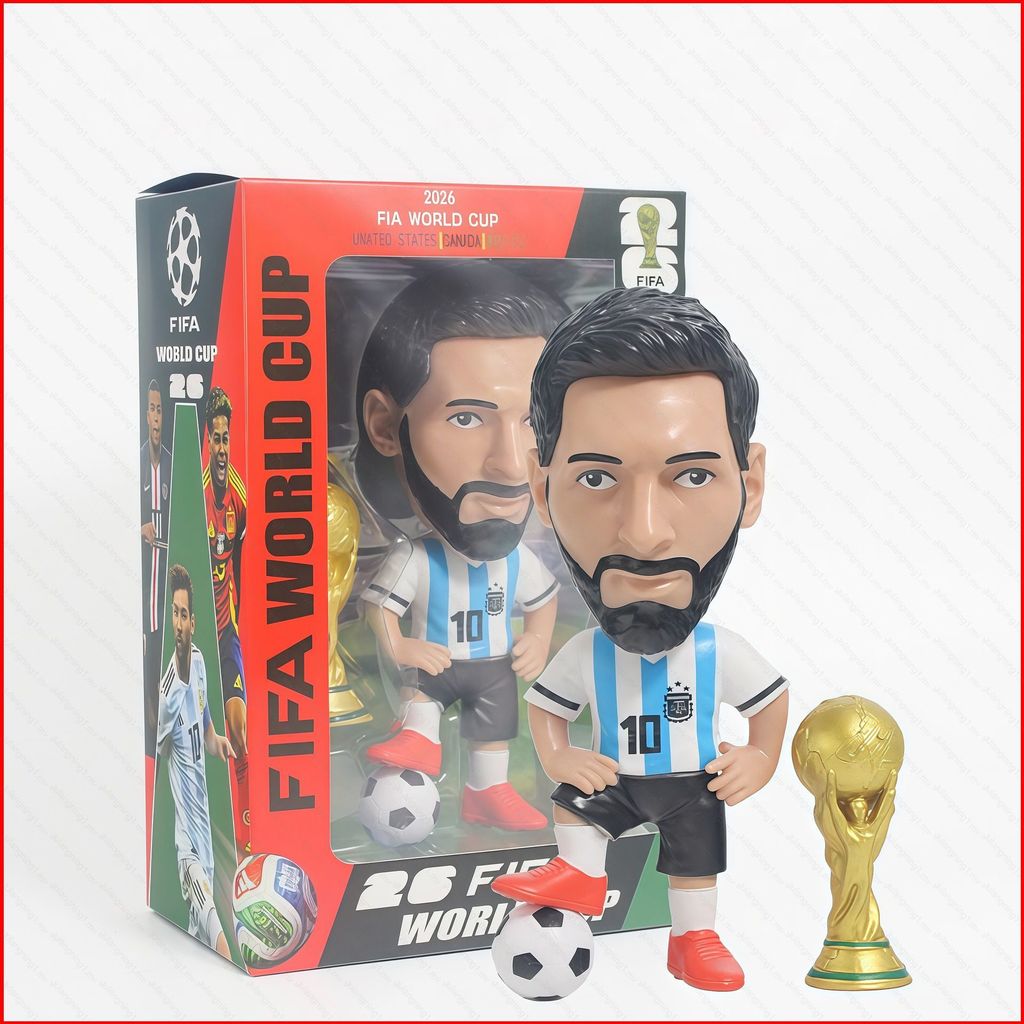 GL ฟุตบอล Star Kylian Mbappe Lionel Messi Cristiano Ronaldo Action Figure Collections เครื่องประดับ 