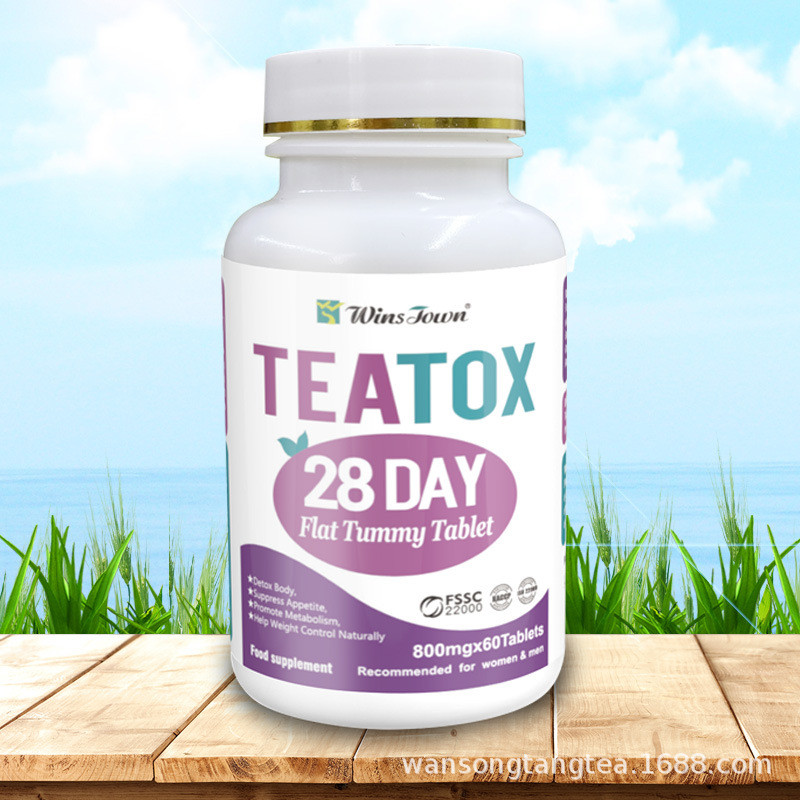 Wins town TEA TOX 28DAY flat Tummy Tablet 片剂代发 28day tea