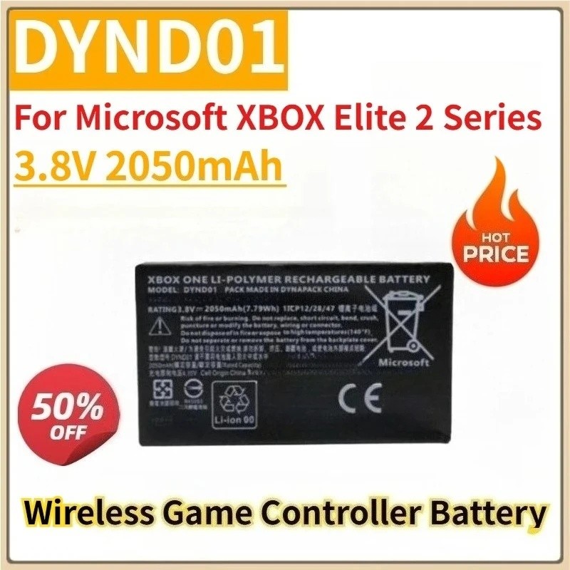 ใหม่เปลี่ยนแบตเตอรี่ดิจิตอล 3.8V 2050mAh DYND01 สําหรับ Microsoft XBOX Elite 2 Series