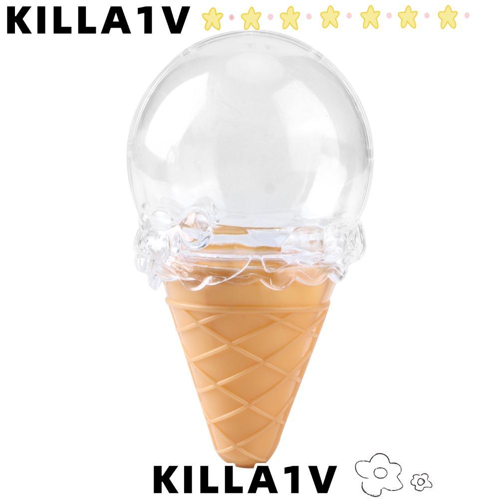 KILLA1V 8 ชิ้นกล่องขนมโปร่งใส,โปร่งใสReusable Ice Cream Candyกล่อง,Party Favors Ice Cream Shape 10x6