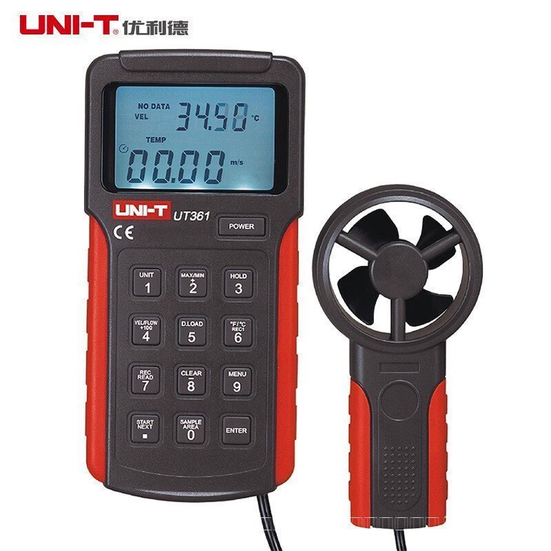 UNI-t UNI-T เครื่องวิเคราะห์ความเร็วลมแบบใช้มือถือ UT/2/363/363S/363BT