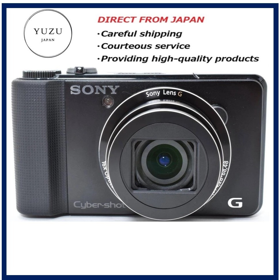 Pre-owned Product Sony Cyber-shot DSC-HX9V 16.2MP Digital Camera Black 16x Optical Zoom G Lens Full 