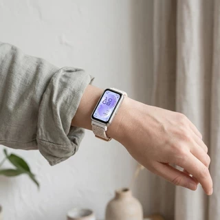 สายไนล่อนถักแม่เหล็ก for Huawei Band 11/11 Pro /10 9 8 NFC สายรัดข้อมือกีฬายืดหยุ่น Scrunchie เปลี่ยนเข็มขัด