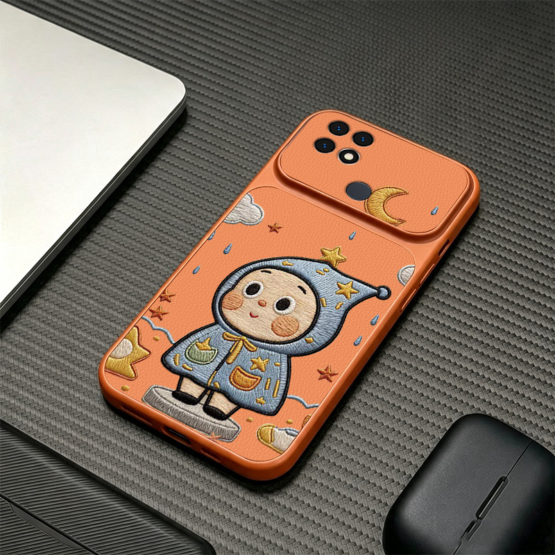 เคสสําหรับ oppo a15 a15s a35 เคสโทรศัพท์ Softcase ซิลิโคนกันกระแทกปกดีไซน์ใหม่ความงามน่ารักการ์ตูนสีส้มสําหรับสาว KNCXX1