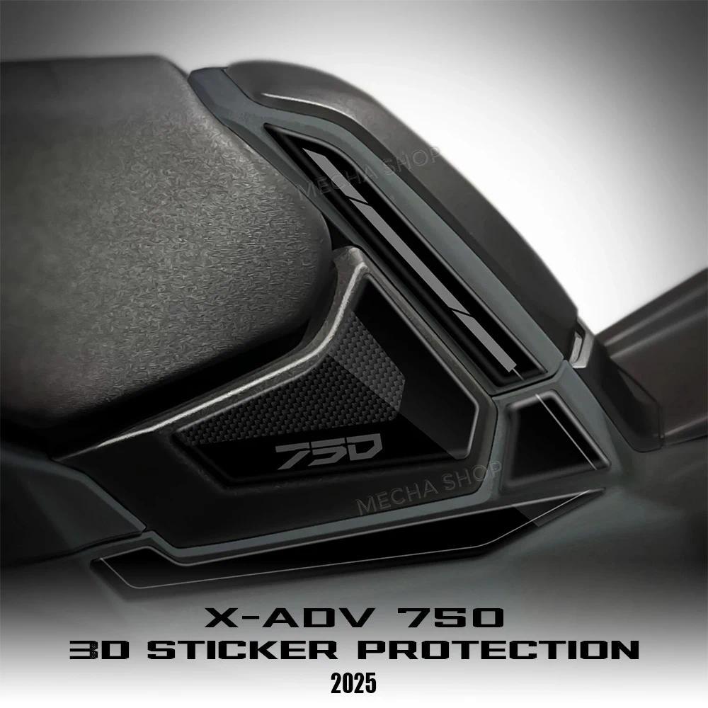 Kสำหรับ X-ADV 750 Xadv750 X ADV 750 2025 2026 อุปกรณ์เสริมรถจักรยานยนต์ 3D สติกเกอร์รูปลอกด้านข้างตก