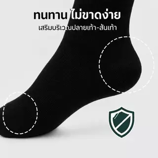ถุงเท้ายาวผ้าฝ้าย เกาหลี สีพื้น แฟชั่น นุ่มสบาย ระบายอากาศ ซับเหงื่อ ลดกลิ่นอับ ไม่รัดขา ใส่เรียน ทำงาน กีฬา มี 6/12 คู่