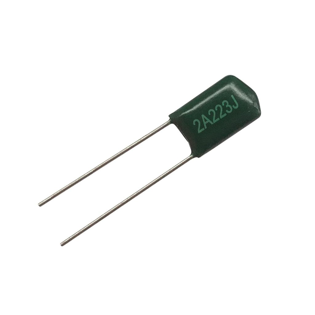 20psc 0.022uF 100V ตัวเก็บประจุโพลีเอสเตอร์ 2A223J 223PF 22nF Mylar Film Capacitor Electrolytic Capa
