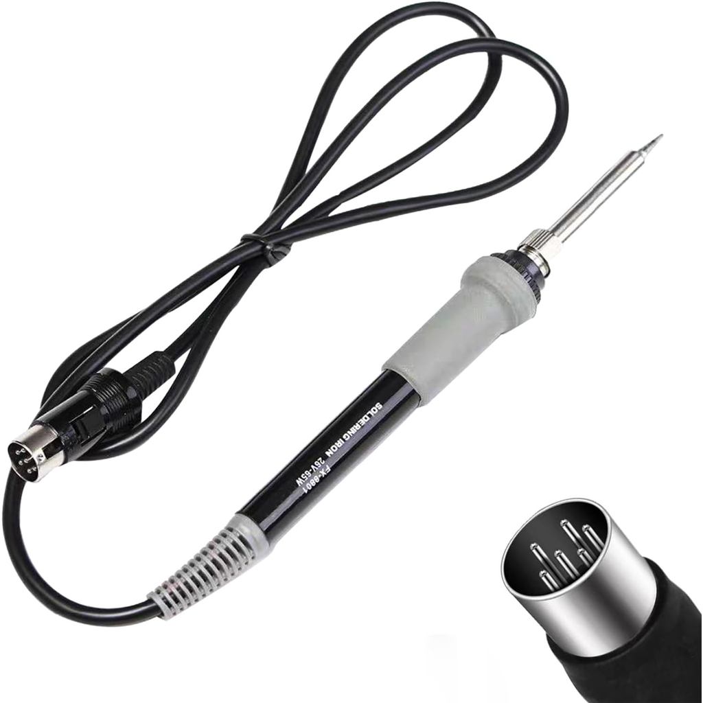 เปลี่ยนหัวแร้ง Handle FX-8801, หัวแร้ง 6 ขาสําหรับ HAKKO FX-888D FX-888 สถานีบัดกรี 26V 65W