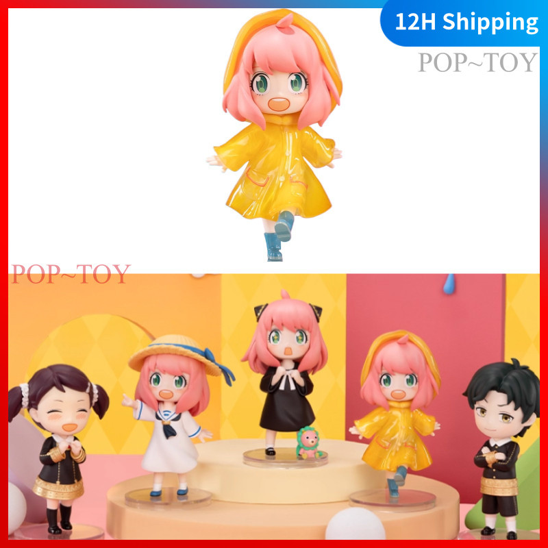 POPMART Anya's Daily Life DLC Series Spy Family Cute Figures pop mart anya v2 blind box figures gift