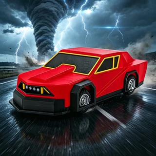 Roblox Tiv2 Storm Chaser รถรุ่น 3D การพิมพ์คอลเลกชัน, Tornado Interception ฉากจําลองเครื่องประดับ, DIY โต๊ะทรายภูมิทัศน์ตกแต่งของขวัญ