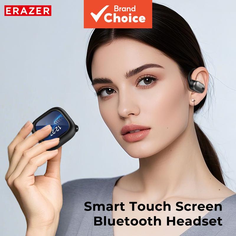 ERAZER XF38 ไร้สาย TWS หน้าจอสัมผัส AI การแปล 134 ภาษาหูฟังเปิดหู HD โทรเสียงรบกวน Cancelling หูฟังก
